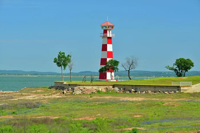 Framed Print : Lighthouse at Lake Buchanan, Burnet County, Texas, USA Framed Print : Lighthouse at Lake Buchanan, Burnet County, Texas, USA