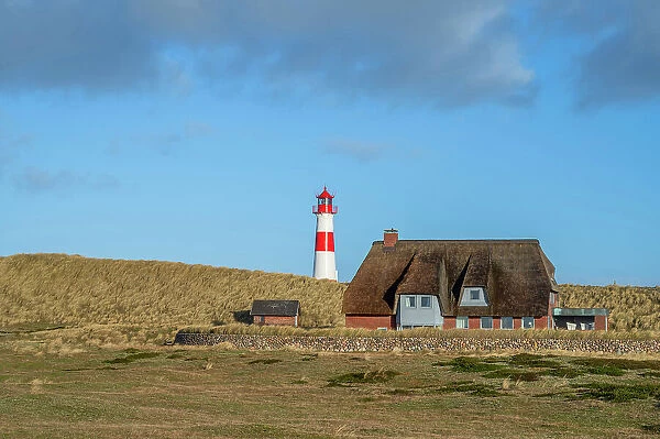 Lighthouse List East, Ellenbogen area, Sylt Island, North Frisian Islands, Schleswig Holstein, Germany