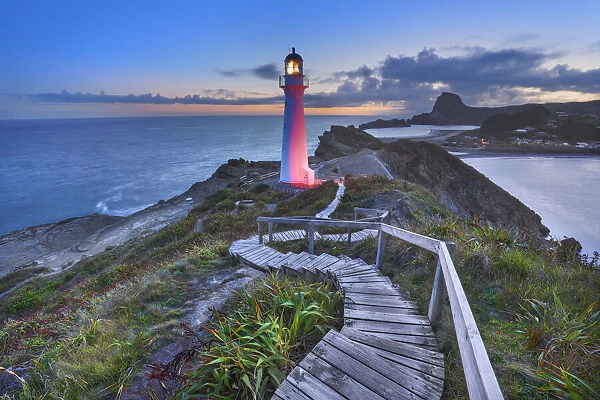 Lighthouse - New Zealand, North Island, Wellington, Masterton, Castlepoint