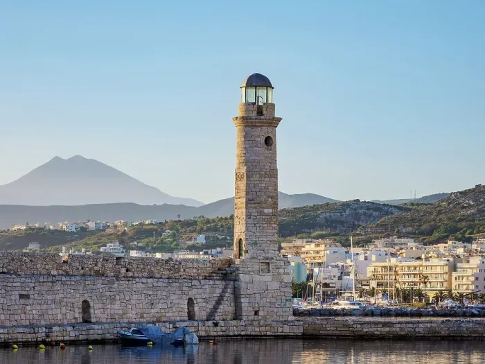 Framed Print : Lighthouse at the Old Venetian Port, City of Rethymno, Rethymno Region, Crete, Greece Framed Print : Lighthouse at the Old Venetian Port, City of Rethymno, Rethymno Region, Crete, Greece