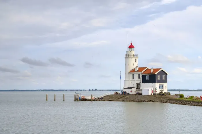 Framed Print : Lighthouse (Paard van Marken) on island of Marken, North Holland, Netherlands Framed Print : Lighthouse (Paard van Marken) on island of Marken, North Holland, Netherlands