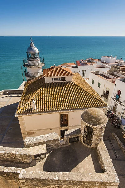 Lighthouse, Peniscola, Comunidad Valenciana, Spain