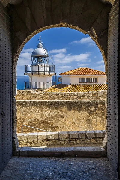 Lighthouse, Peniscola, Valencian Community, Spain