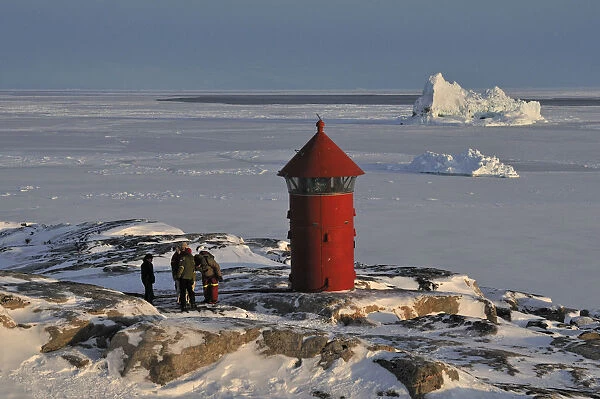 Lighthouse, Qeqertarsuaq, Disko Island, Greenland