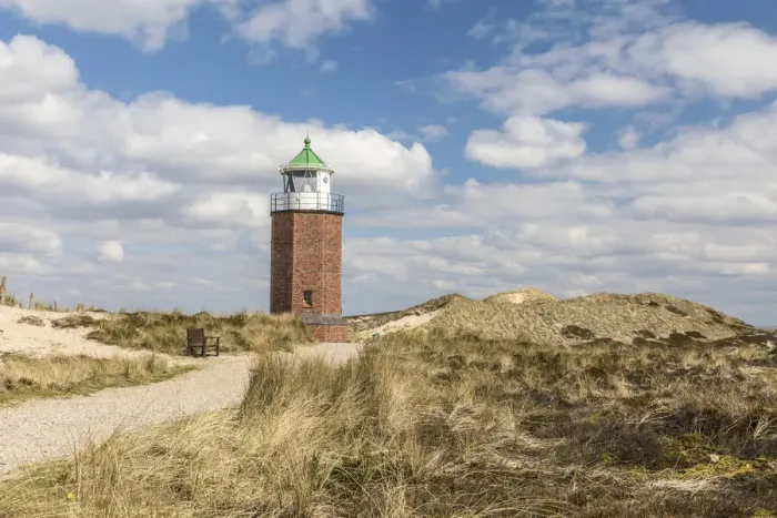 Framed Print : Lighthouse Quermarkenfeuer in Kampen, Sylt, Schleswig-Holstein, Germany Framed Print : Lighthouse Quermarkenfeuer in Kampen, Sylt, Schleswig-Holstein, Germany