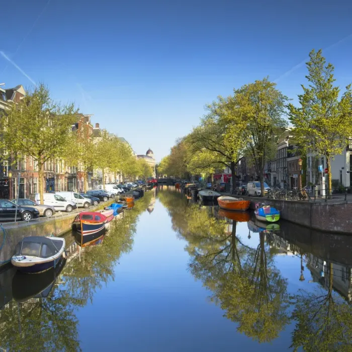 Framed Print : Lijnbaansgracht canal, Amsterdam, Netherlands