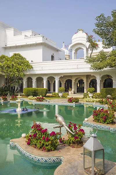 Lily pond at the Taj Lake Palace Hotel (a film location for the James Bond film Octopussy)