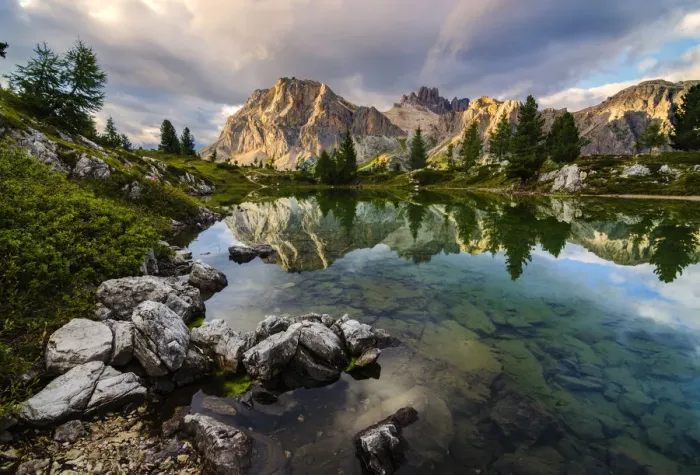 Framed Print : Limedes lake, Lagazuoi mount, Falzarego Pass, Dolomites, Veneto, Italy. Limedes lake Framed Print : Limedes lake, Lagazuoi mount, Falzarego Pass, Dolomites, Veneto, Italy. Limedes lake