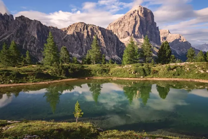 Framed Print : Limedes lake, Passo Falzarego, Belluno province, Veneto, Italy, Europe Framed Print : Limedes lake, Passo Falzarego, Belluno province, Veneto, Italy, Europe