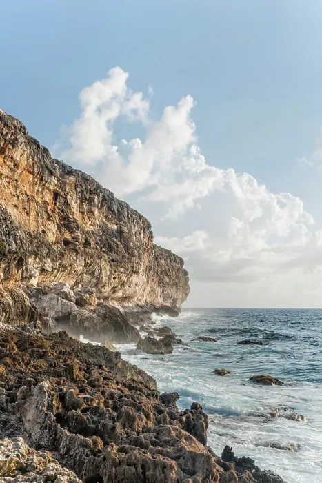Framed Print : Limestone Bluff on Cayman Brac, Cayman Islands, British West Indies Framed Print : Limestone Bluff on Cayman Brac, Cayman Islands, British West Indies