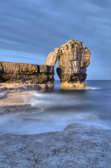 Framed Print : Limestone Sea Stack at Portland Bill on the Isle of Portland, Jurassic Coast, Dorset