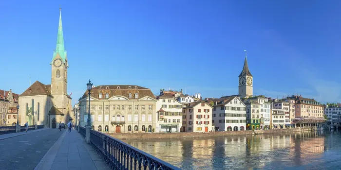 Framed Print : Lindenhof and Limmat River, Zurich, Switzerland Framed Print : Lindenhof and Limmat River, Zurich, Switzerland