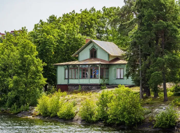 Framed Print : Lindholmen Island, Lake Malar, Stockholm, Stockholm County, Sweden