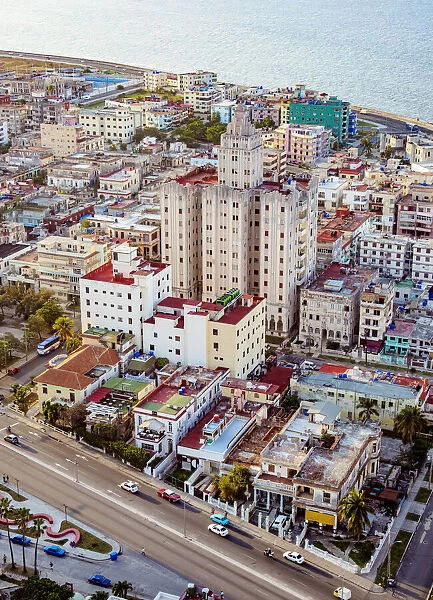 Linea, elevated view, Vedado, Havana, La Habana Province, Cuba