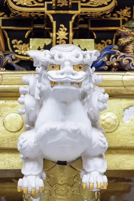 Framed Print : Lion statue on Yomeimon Gate in Toshogu Temple (UNESCO World Heritage Site), Nikko, Tochigi, Japan Framed Print : Lion statue on Yomeimon Gate in Toshogu Temple (UNESCO World Heritage Site), Nikko, Tochigi, Japan