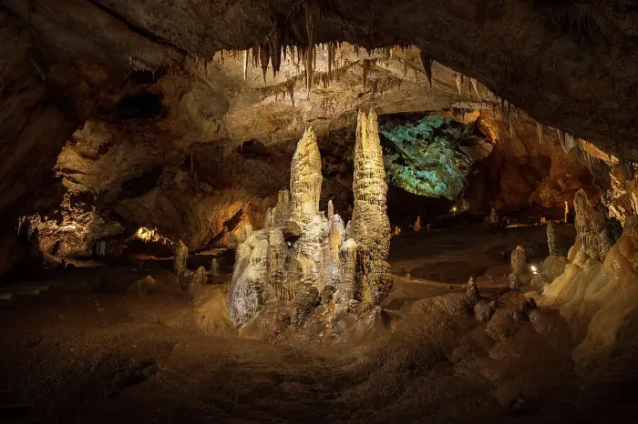 Framed Print : Lipa Cave is a karst cave situated close to Cetinje, Montenegro