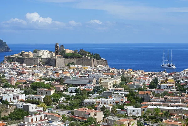 Lipari Town, Lipari Island, Aeolian Islands, UNESCO World Heritage Site, Sicily, Italy