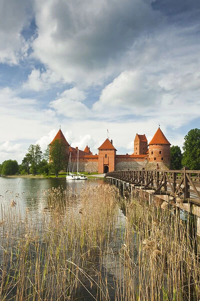 Lithuania, Trakai, Trakai Historical National Park, Island Castle on Lake Galve