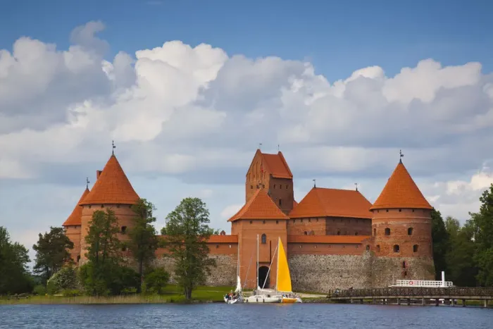 Framed Print : Lithuania, Trakai, Trakai Historical National Park, Island Castle on Lake Galve Framed Print : Lithuania, Trakai, Trakai Historical National Park, Island Castle on Lake Galve