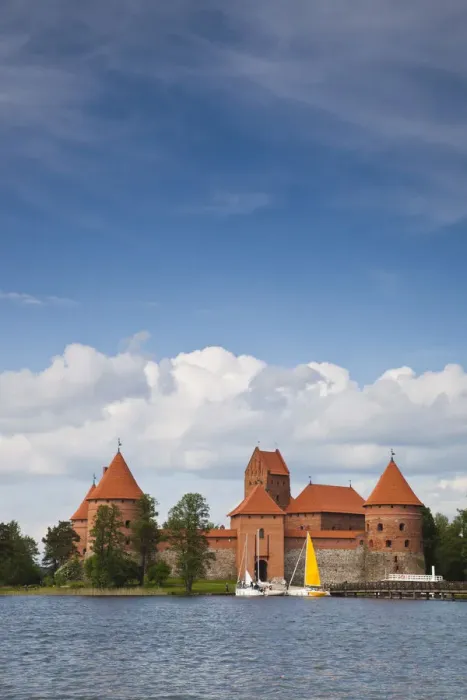 Framed Print : Lithuania, Trakai, Trakai Historical National Park, Island Castle on Lake Galve Framed Print : Lithuania, Trakai, Trakai Historical National Park, Island Castle on Lake Galve