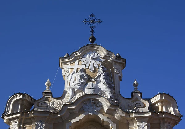 Lithuania, Vilnius, detail of the baroque Basilian Gate