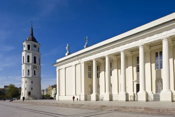 Framed Print : Lithuania, Vilnius, Cathedral and Belfry Tower Framed Print : Lithuania, Vilnius, Cathedral and Belfry Tower