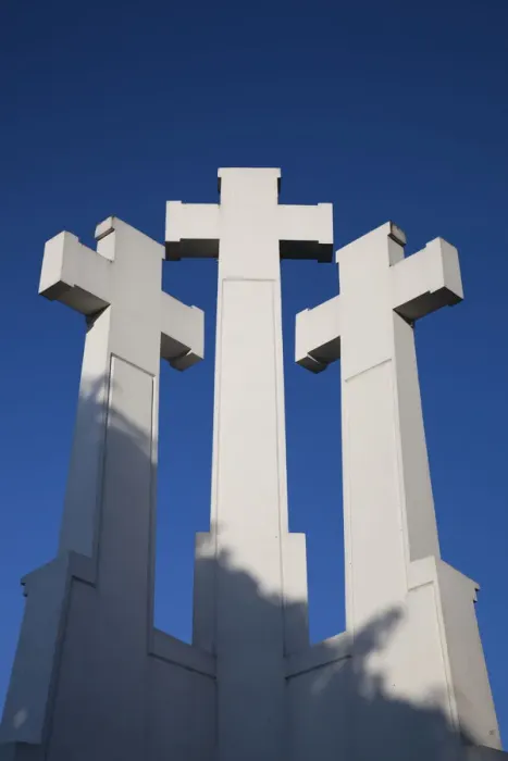 Framed Print : Lithuania, Vilnius, Three Crosses Hill Framed Print : Lithuania, Vilnius, Three Crosses Hill