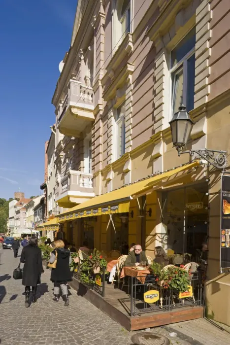Framed Print : Lithuania, Vilnius, Old Town, street cafes along Pilies Street Framed Print : Lithuania, Vilnius, Old Town, street cafes along Pilies Street