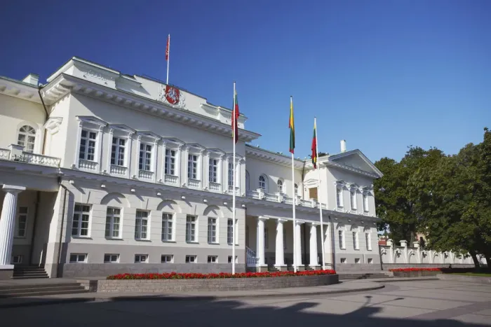 Framed Print : Lithuania, Vilnius, Presidential Palace Framed Print : Lithuania, Vilnius, Presidential Palace