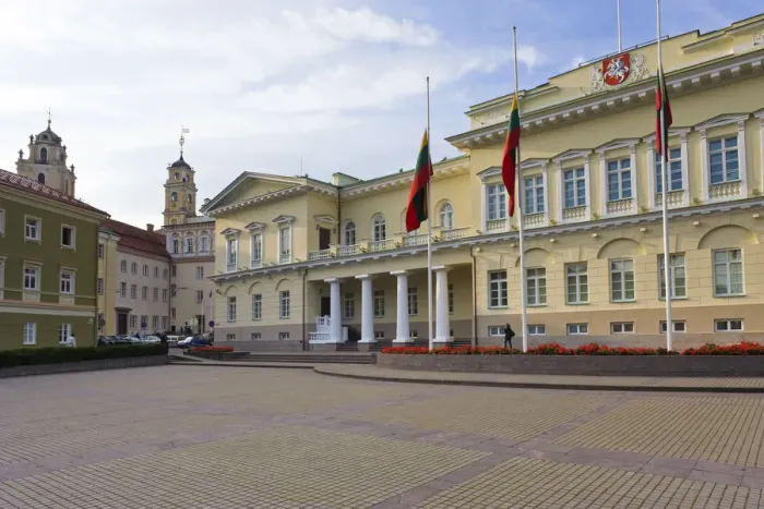 Framed Print : Lithuania, Vilnius, Presidential Palace Framed Print : Lithuania, Vilnius, Presidential Palace
