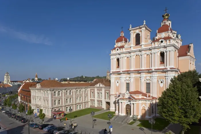 Framed Print : Lithuania, Vilnius, St Casmirs Church and the Jesuit Monastery in Old Town Square Framed Print : Lithuania, Vilnius, St Casmirs Church and the Jesuit Monastery in Old Town Square