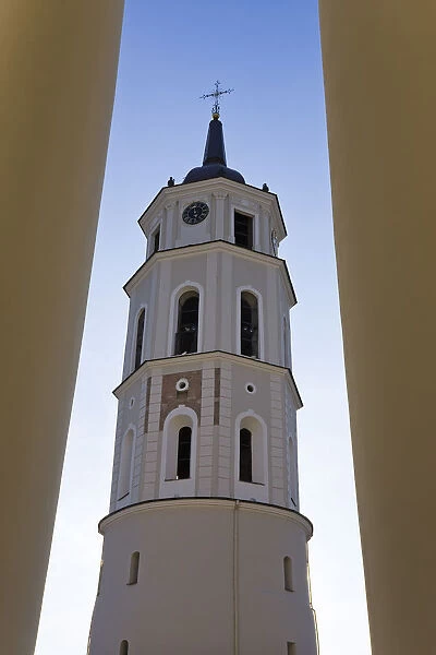 Lithuania, Vilnius, Vilnius Cathedral and the 57m tall Belfry Tower