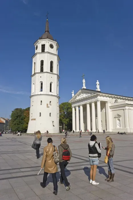 Framed Print : Lithuania, Vilnius, Vilnius Cathedral & Belfry Tower Framed Print : Lithuania, Vilnius, Vilnius Cathedral & Belfry Tower