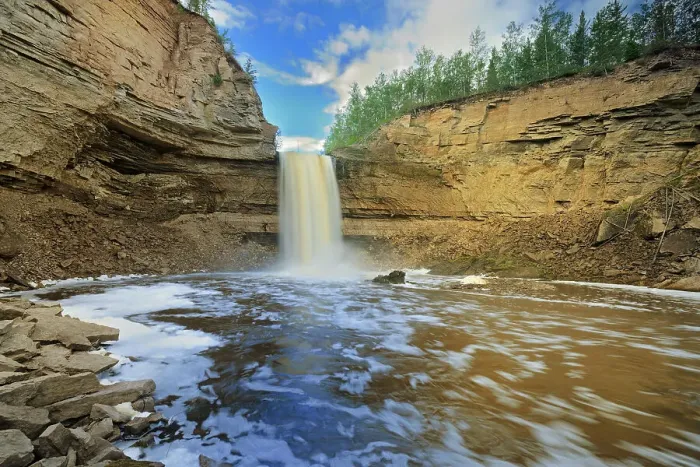 Framed Print : Little Buffalo River Falls on the Ft. Smith Highway Little Buffalo River Falls Territorial Park Northwest Territories, Canada Framed Print : Little Buffalo River Falls on the Ft. Smith Highway Little Buffalo River Falls Territorial Park Northwest Territories, Canada