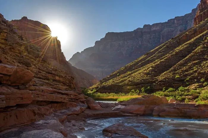 Framed Print : Little Colorado River- canyon walls and sunstar, Grand Canyon National Park, Arizona, USA Framed Print : Little Colorado River- canyon walls and sunstar, Grand Canyon National Park, Arizona, USA