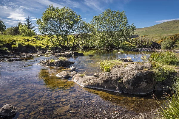 The little Endrick River at the Loup of Fintry, Stirling, Scotland, Great Britain