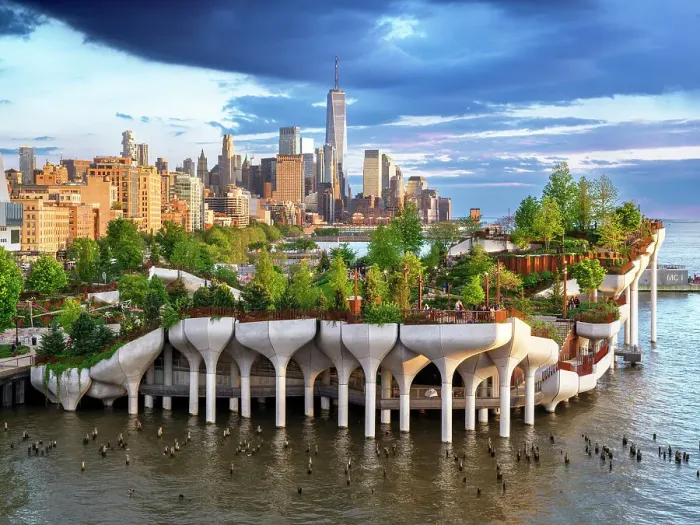 Framed Print : Little Island at Pier 55 is an artificial island park adjoining Hudson River Park, Manhattan, New York City, USA Framed Print : Little Island at Pier 55 is an artificial island park adjoining Hudson River Park, Manhattan, New York City, USA