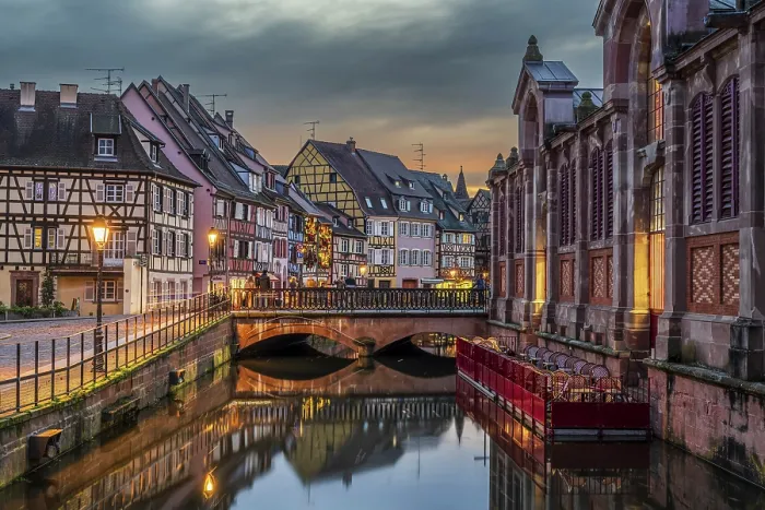 Framed Print : Little Venice, Colmar, Haut-Rhin, Alsace, Grand Est, France
