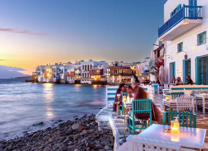 Framed Print : Little Venice, Mykonos, Cyclades Islands, Greek Islands, Greece Framed Print : Little Venice, Mykonos, Cyclades Islands, Greek Islands, Greece