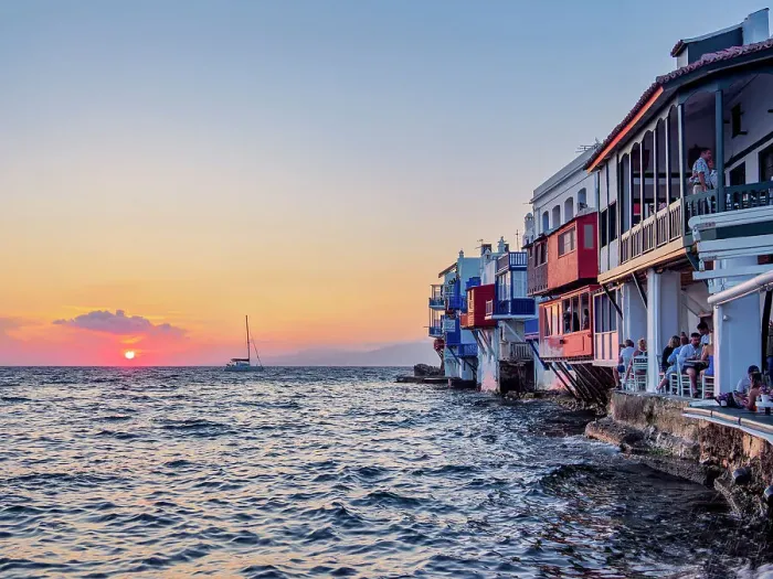 Framed Print : Little Venice at sunset, Chora, Mykonos Town, Mykonos Island, Cyclades, Greece Framed Print : Little Venice at sunset, Chora, Mykonos Town, Mykonos Island, Cyclades, Greece