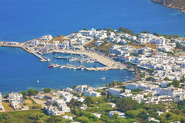 Livadi bay, high angle view, Livadi, Serifos Island, Cyclades Islands, Greece