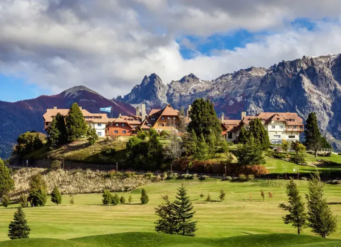Framed Print : Llao Llao Hotel with Mount Lopez in the background, Nahuel Huapi National Park, Rio Framed Print : Llao Llao Hotel with Mount Lopez in the background, Nahuel Huapi National Park, Rio
