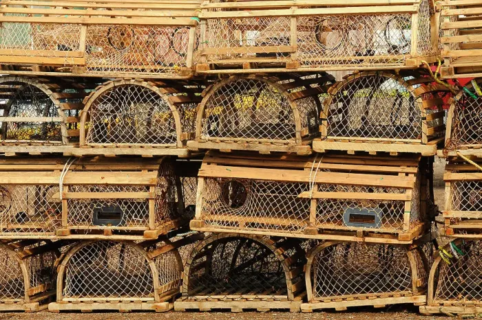 Framed Print : Lobster traps Prince Edward Island, Canada