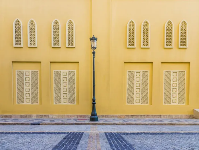 Framed Print : Local architecture, Dubai, United Arab Emirates