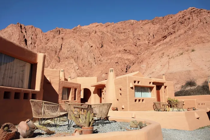 Framed Print : Local eco-sustainable architecture at Los Colorados Cabanas Boutique in Purmamarca, Quebrada de Humahuaca, Jujuy, Northwest Argentina Framed Print : Local eco-sustainable architecture at Los Colorados Cabanas Boutique in Purmamarca, Quebrada de Humahuaca, Jujuy, Northwest Argentina