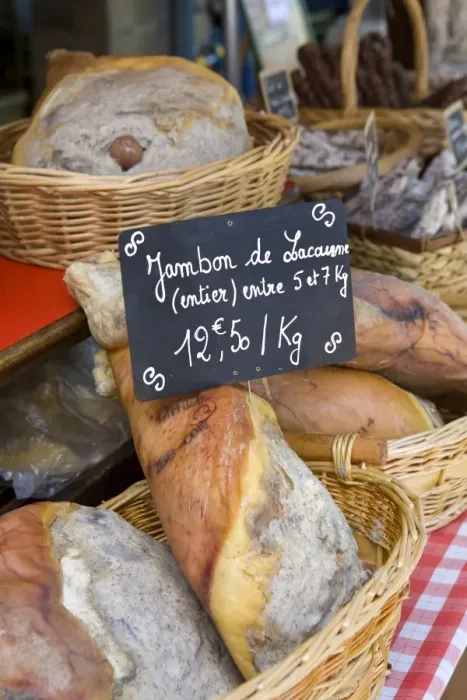 Framed Print : Local Produce at Market Day, Mirepoix, Ariege, Pyrenees, France Framed Print : Local Produce at Market Day, Mirepoix, Ariege, Pyrenees, France
