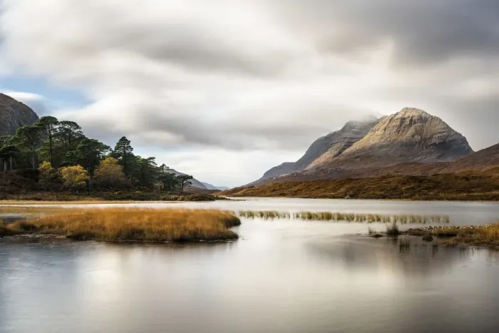 Framed Print : Loch Clair with Liathach, one of the most famous of the Torridon Hills, in the background Framed Print : Loch Clair with Liathach, one of the most famous of the Torridon Hills, in the background