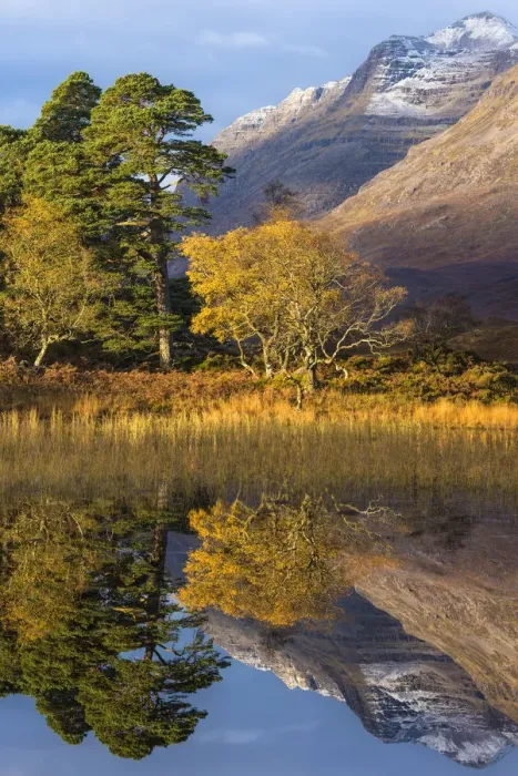 Framed Print : Loch Clair reflections, Wester Ross, Highlands, Scotland Framed Print : Loch Clair reflections, Wester Ross, Highlands, Scotland