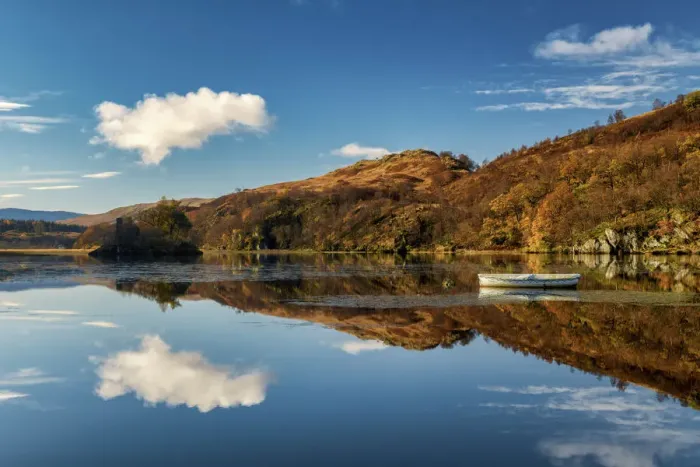 Framed Print : Loch Dochart Reflections, near Crianlarich, Stirling, Scotland