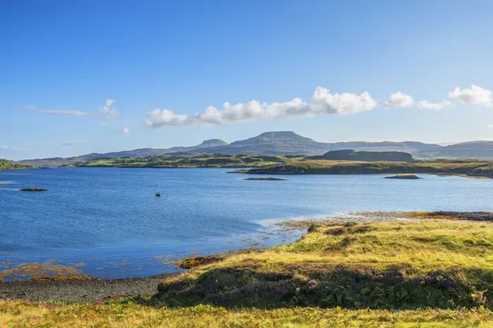 Framed Print : Loch Dunvegan, Isle of Skye, Inner Hebrides, Highlands, Scotland, Great Britain Framed Print : Loch Dunvegan, Isle of Skye, Inner Hebrides, Highlands, Scotland, Great Britain